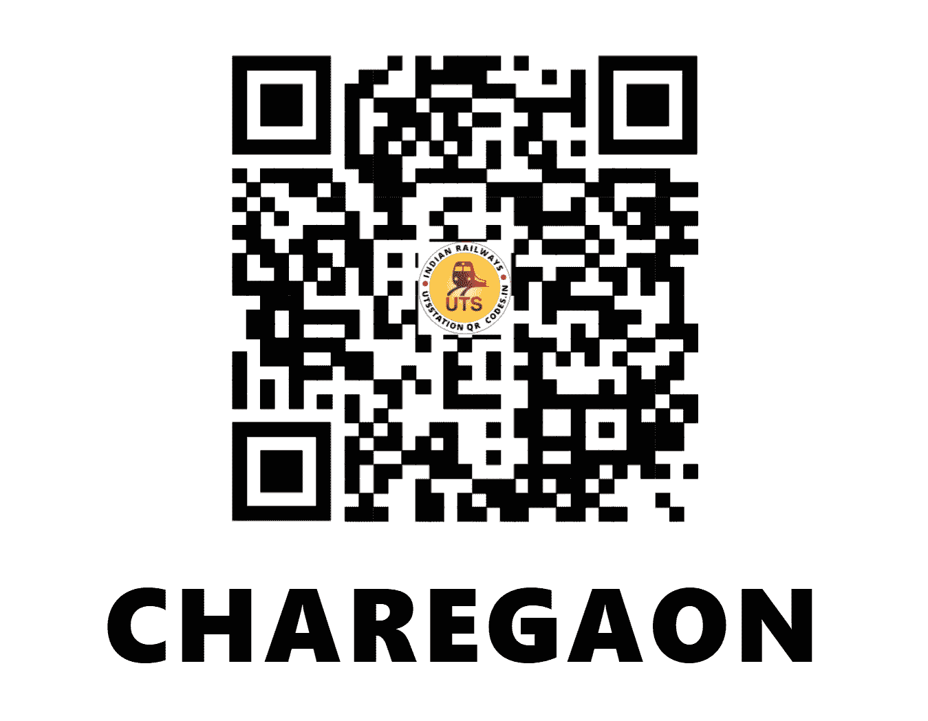 UTS QR Code for CHAREGAON - CRN (SB - MADHYA PRADESH)